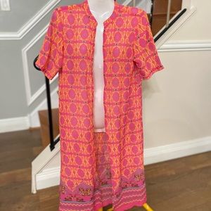 Ateesa Orange Straight kimono